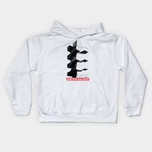 Brutalist Architecture / Brutalism / Concrete Stairway Kids Hoodie